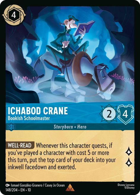 Ichabod Crane - Bookish Schoolmaster (Foil)
