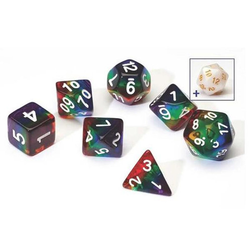 Polyhedral - 7 Die Set: Translucent Rainbow
