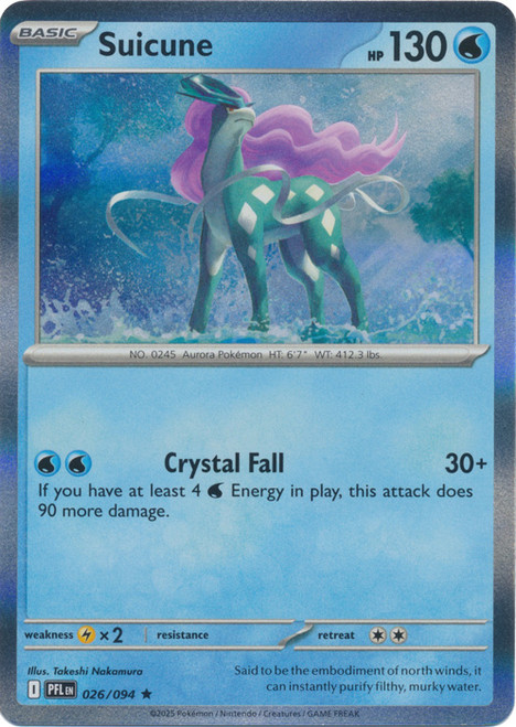 ME Phantasmal Flames 026/094 Suicune (Holo)