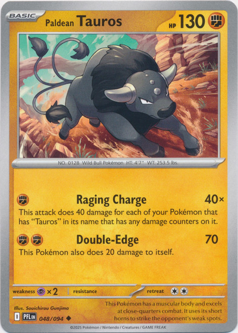 ME Phantasmal Flames 048/094 Paldean Tauros