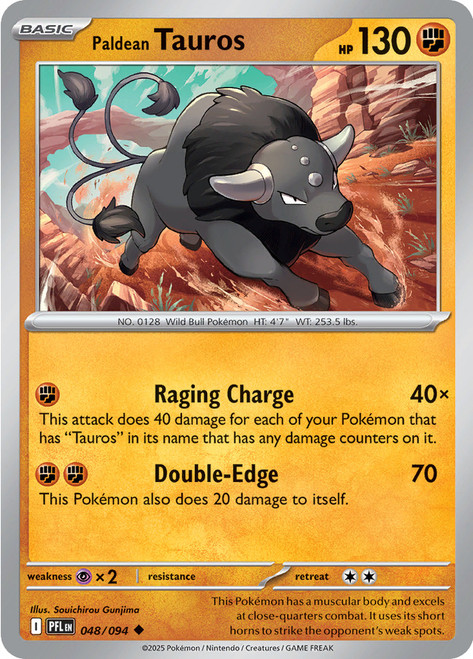 ME Phantasmal Flames 048/094 Paldean Tauros