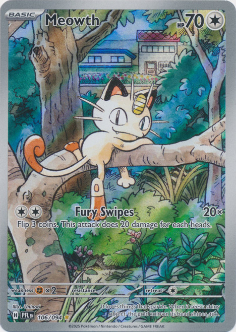 ME Phantasmal Flames 106/094 Meowth (Illustration Rare)