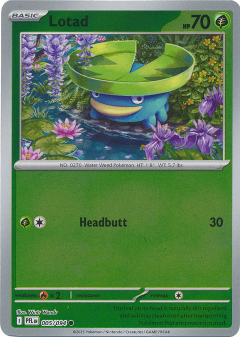 ME Phantasmal Flames 005/094 Lotad (Reverse Holo)