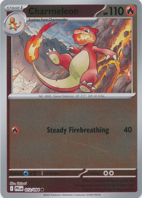 ME Phantasmal Flames 012/094 Charmeleon (Reverse Holo)