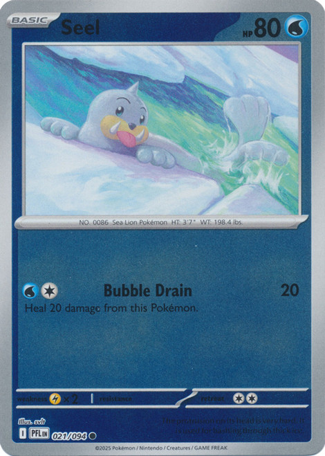 ME Phantasmal Flames 021/094 Seel (Reverse Holo)