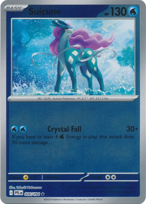ME Phantasmal Flames 026/094 Suicune (Reverse Holo)