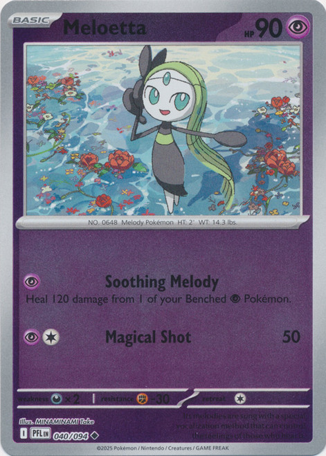 ME Phantasmal Flames 040/094 Meloetta (Reverse Holo)