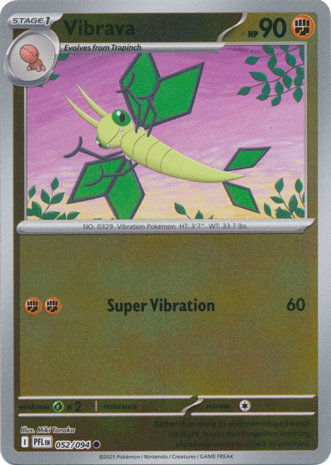ME Phantasmal Flames 052/094 Vibrava (Reverse Holo)