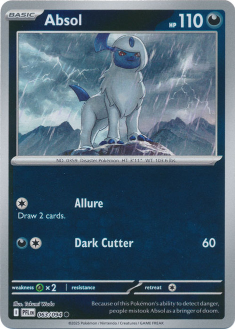 ME Phantasmal Flames 063/094 Absol (Reverse Holo)