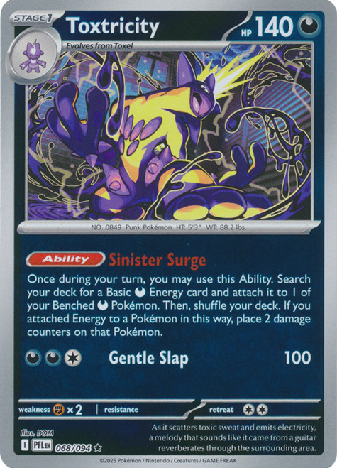ME Phantasmal Flames 068/094 Toxtricity (Reverse Holo)