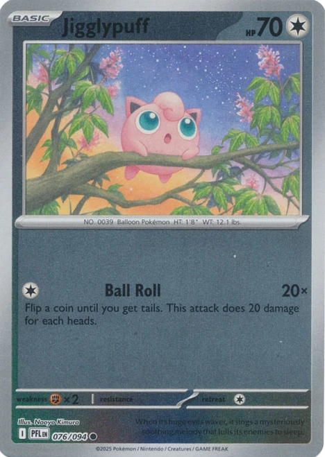 ME Phantasmal Flames 076/094 Jigglypuff (Reverse Holo)
