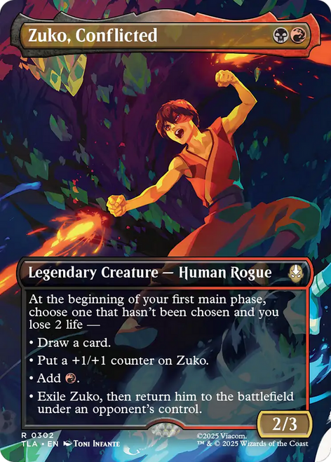 Zuko, Conflicted (Borderless Scene Foil)