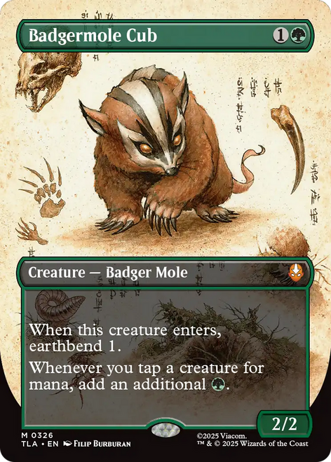 Badgermole Cub (Borderless Field Notes Foil)