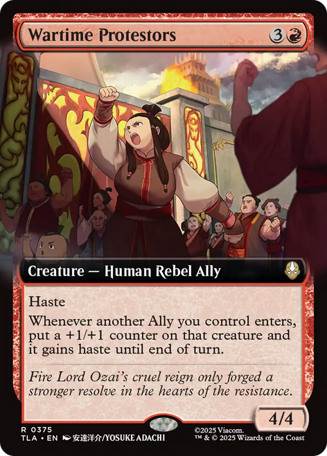 Wartime Protestors (Extended Art Foil)