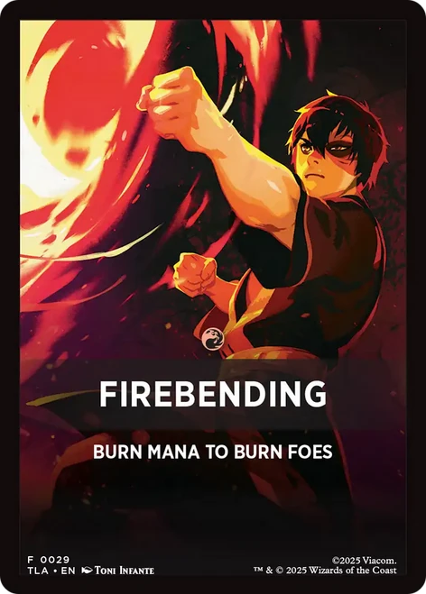 Avatar: The Last Airbender Jumpstart - Firebending (Front Summary Card)