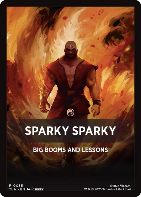 Avatar: The Last Airbender Jumpstart - Sparky Sparky (Front Summary Card)