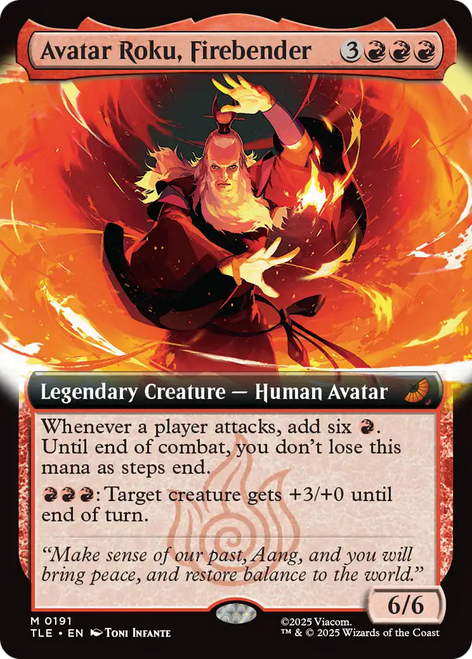 Avatar Roku, Firebender (Extended Art Foil)