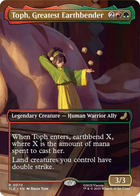 Toph, Greatest Earthbender (Borderless Scene Foil)