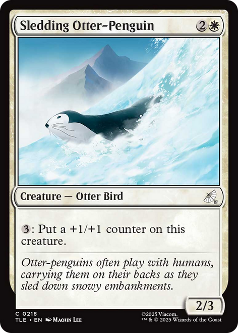 Sledding Otter-Penguin (Foil)