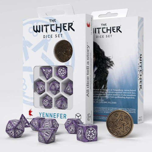 The Witcher - Dice Set: Yennefer - Lilac and Gooseberries