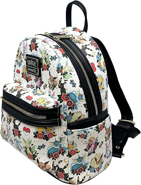 Pokemon: Eevee Evolution Tattoo Flash All Over Print Mini Backpack