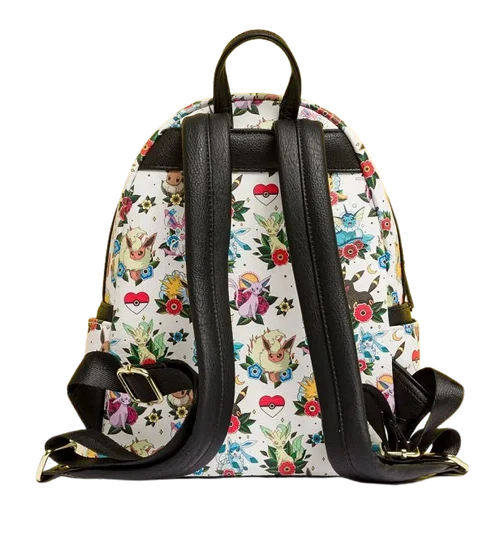 Pokemon: Eevee Evolution Tattoo Flash All Over Print Mini Backpack