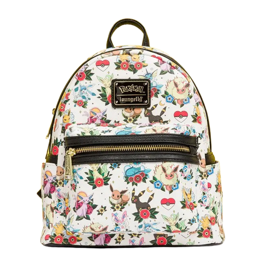 Pokemon: Eevee Evolution Tattoo Flash All Over Print Mini Backpack