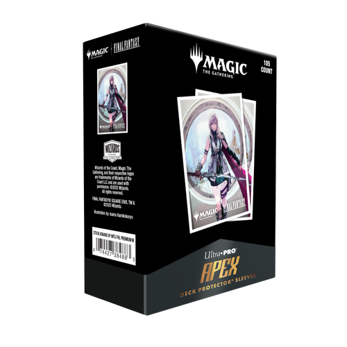 MTG FINAL FANTASY Q4 105ct APEX Deck Protector sleeves Premium featuring Lightning, Army of One