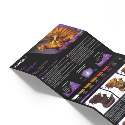 Game Color Set - Fire Dragons (x8)