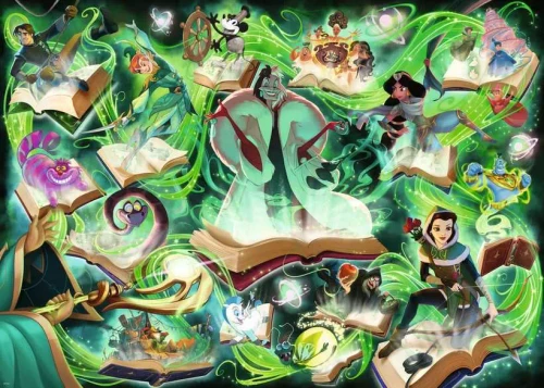 Disney Lorcana: Glimmers of the Realm – Emerald Puzzle (1000 piece)