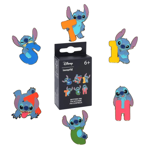 Disney: Stitch Letters and Poses Mystery Box Pin
