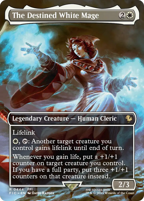 The Destined White Mage (Borderless Scene Foil)