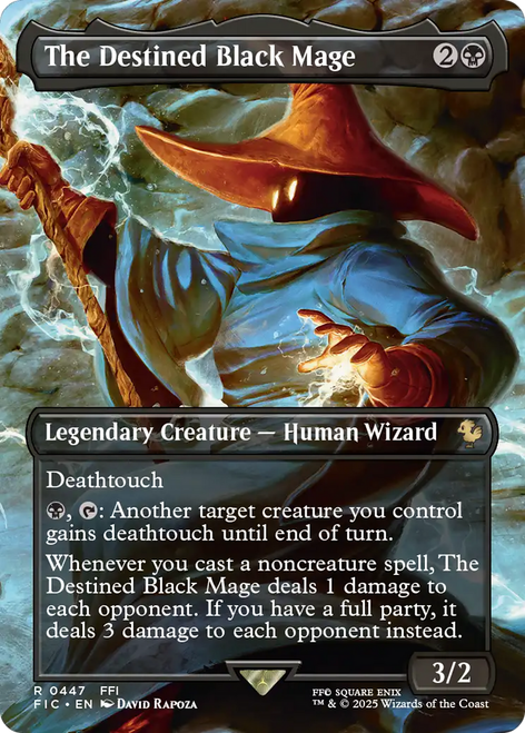 The Destined Black Mage (Borderless Scene Foil)