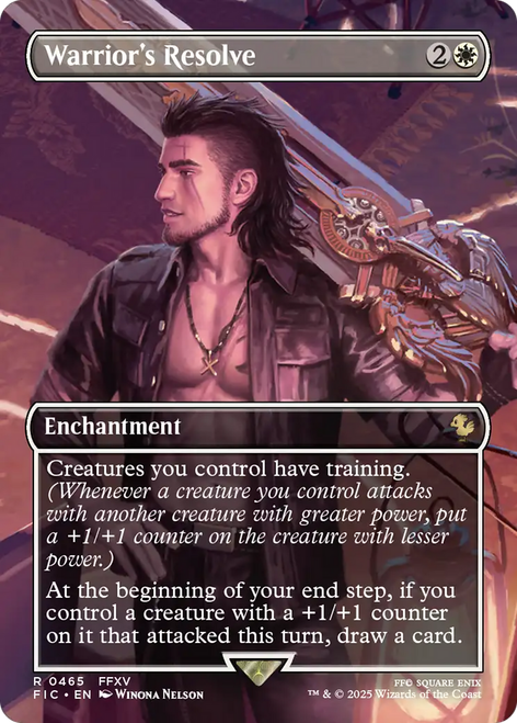 Warrior's Resolve (Borderless Scene Foil)