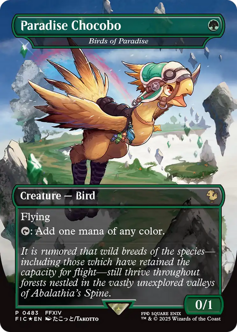 Birds of Paradise [Paradise Chocobo] (Borderless Foil)