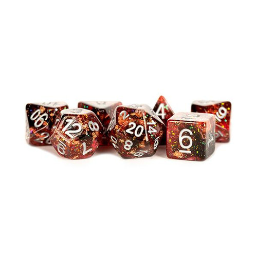 Fanroll - Resin Polyhedral Dice Set: Eternal Fire (16mm)