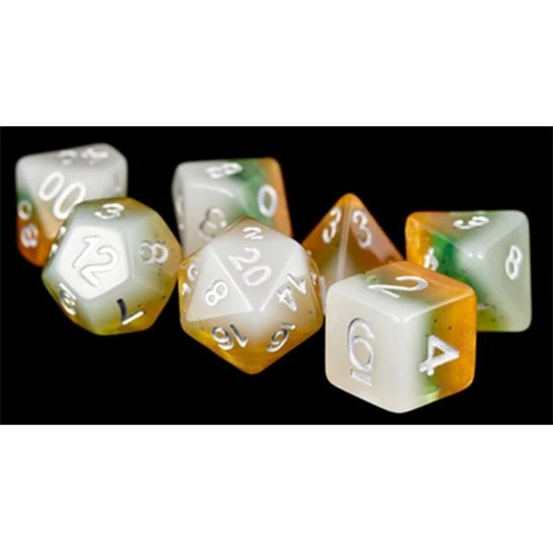 Fanroll - Resin Polyhedral Dice Set: Kiwi (16mm)