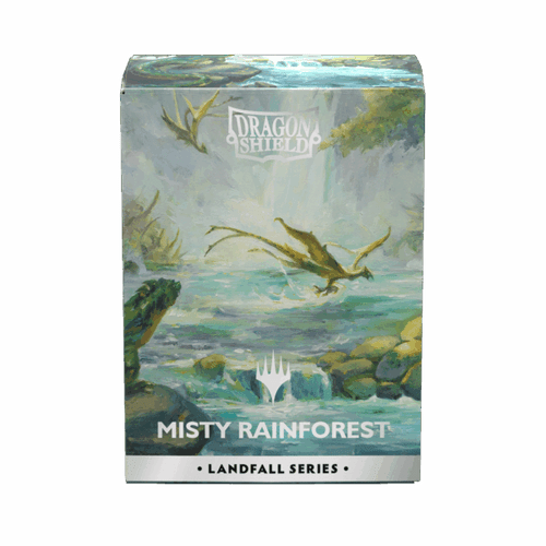 MTG Matte Dual Art Sleeves: Landfall Series - Misty Rainforest (100)