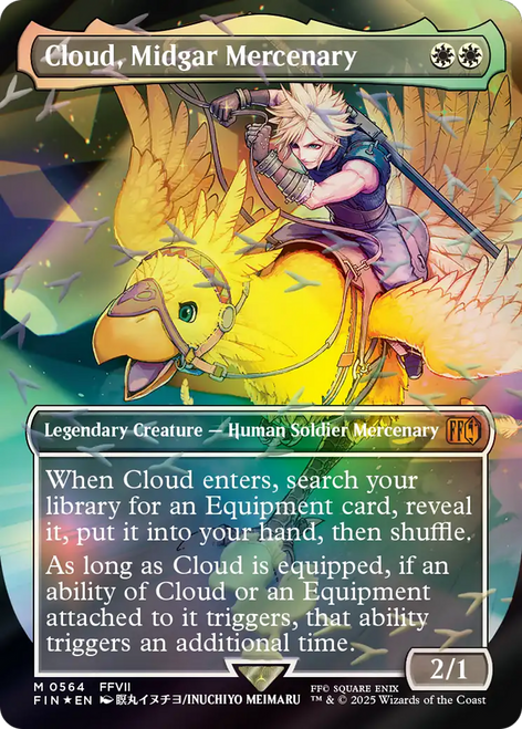 Cloud, Midgar Mercenary (Borderless Chocobo Track Foil)