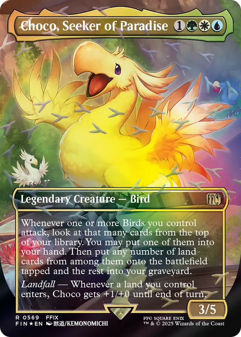 Choco, Seeker of Paradise (Borderless Chocobo Track Foil)