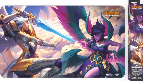 Riftbound: League of Legends TCG - Vendetta Kayle vs Morgana Playmat