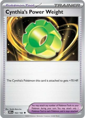 SV Destined Rivals 162/182 Cynthia's Power Weight (Prize Pack League Promo Non-Holo)