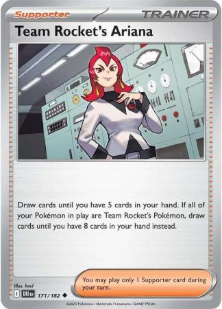 SV Destined Rivals 171/182 Team Rocket’s Ariana (Prize Pack League Promo Non-Holo)