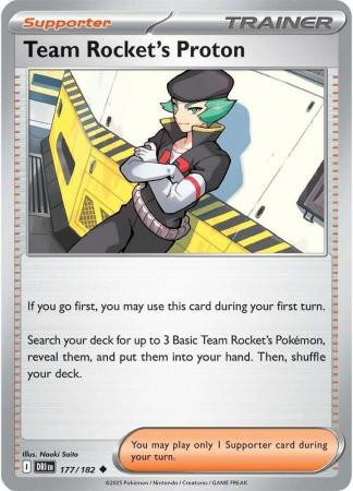 SV Destined Rivals 177/182 Team Rocket’s Proton (Prize Pack League Promo Non-Holo)