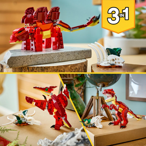 Creator 3in1 Fierce Dinosaur Figure Building 31379