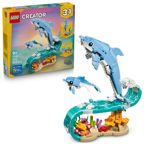 Creator 3in1 Sea Animals: Beautiful Dolphins 31385