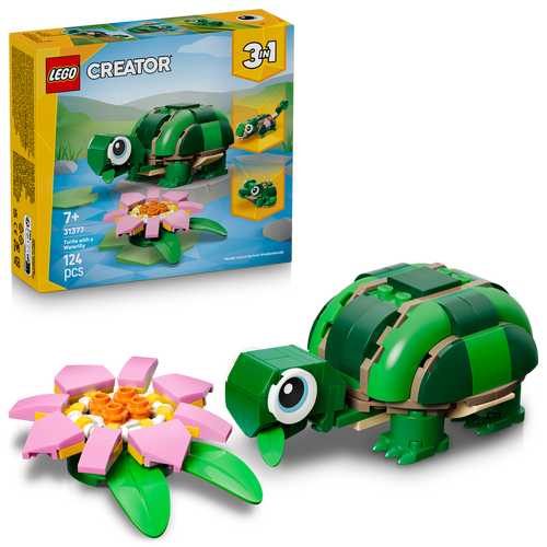 Creator 3in1 Turtle with a Water Lily Flower 31377