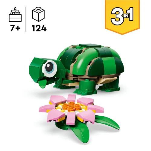 Creator 3in1 Turtle with a Water Lily Flower 31377