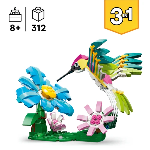 Creator 3in1 Wild Animals: Colourful Hummingbird 31384