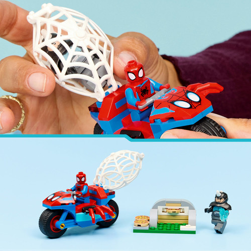 Marvel Spidey on his Motorcycle vs. Rhino 11206